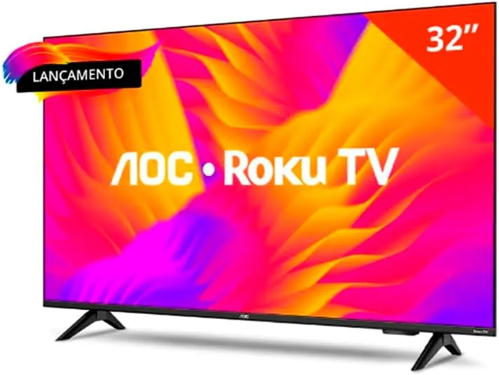 Melhor Smart TV LCD LED 32" AOC Custo-Benefício.