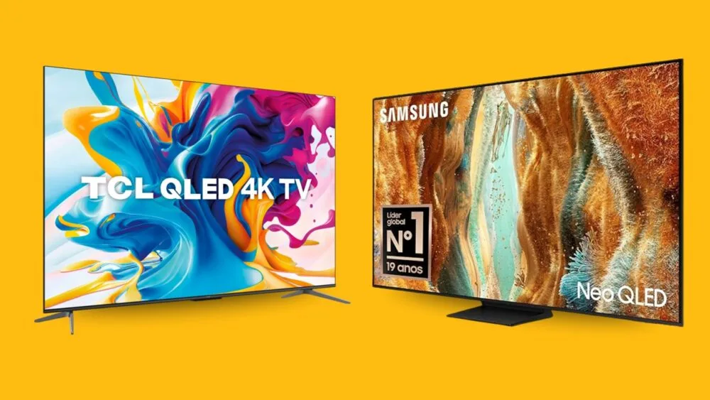 Reunimos as melhores Smart TVs do mercado mundial para trazer até você telas de última geração com tecnologias OLED, QLED e Neo QLED, capazes de revelar cores ultra realistas e pretos profundos que você nunca viu antes.